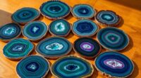 elegant geode agate coasters