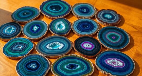 elegant geode agate coasters