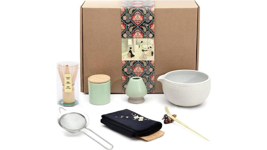 elegant japanese matcha set