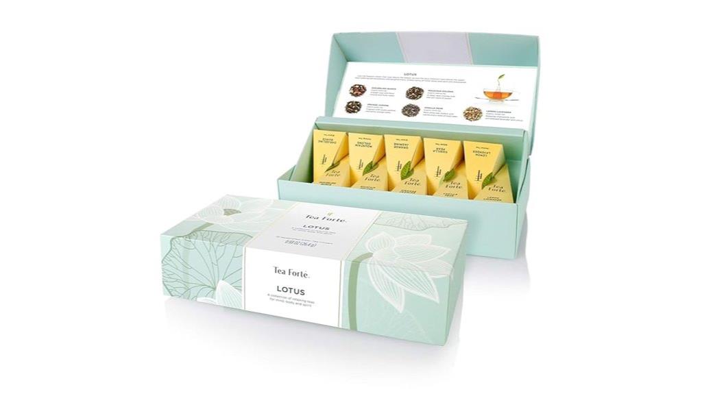 elegant lotus tea set
