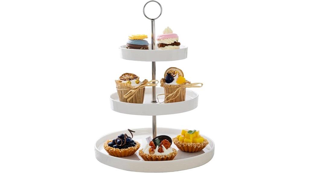 elegant porcelain cupcake stand