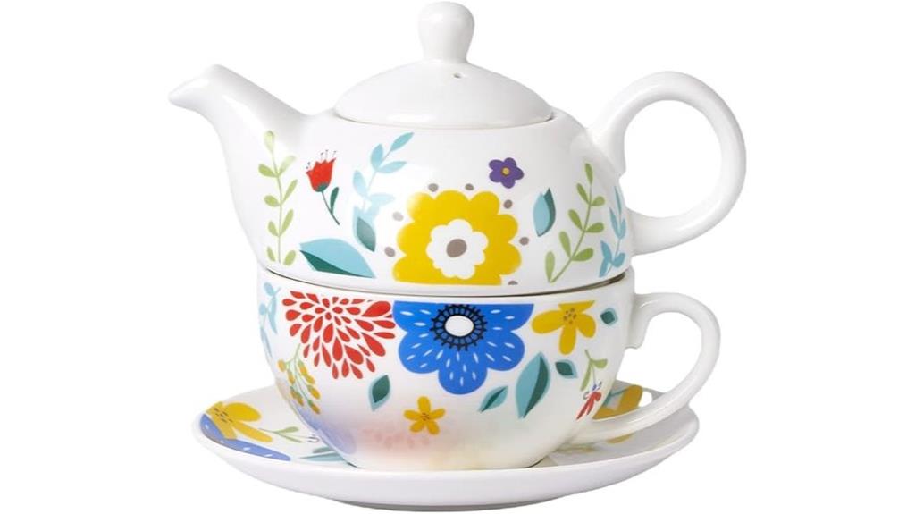 elegant porcelain tea set