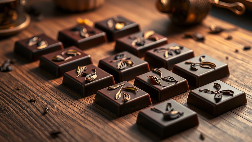 elegant tea infused chocolate options