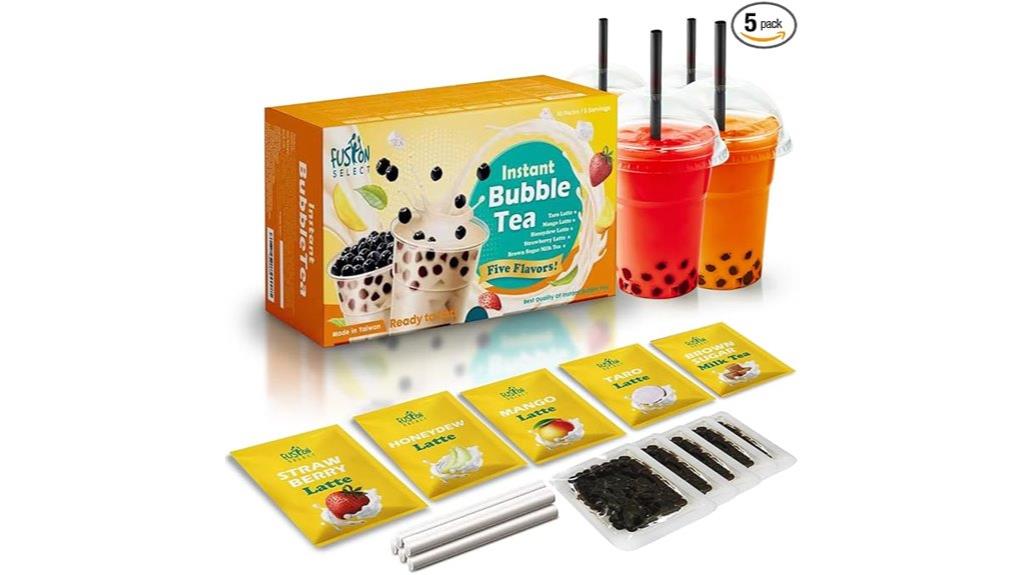 five pack bubble tea