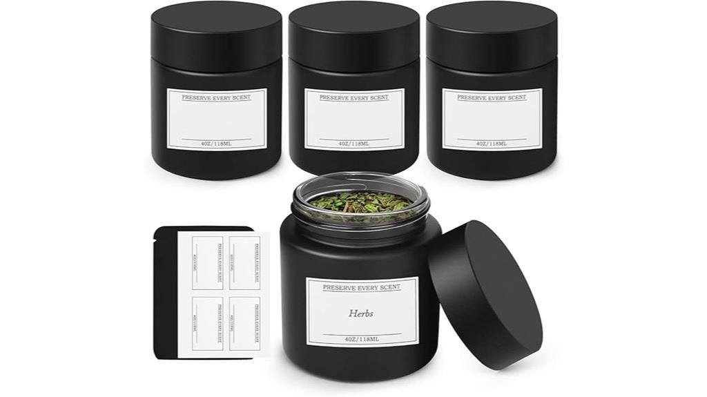 four ounce smell proof jars