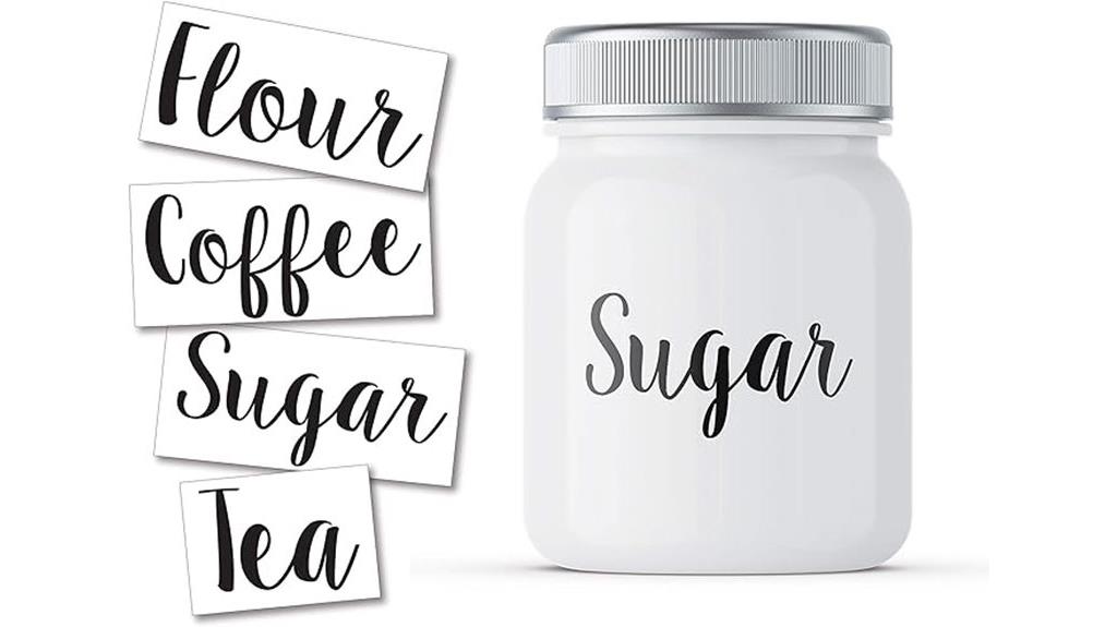 four pack jar stickers