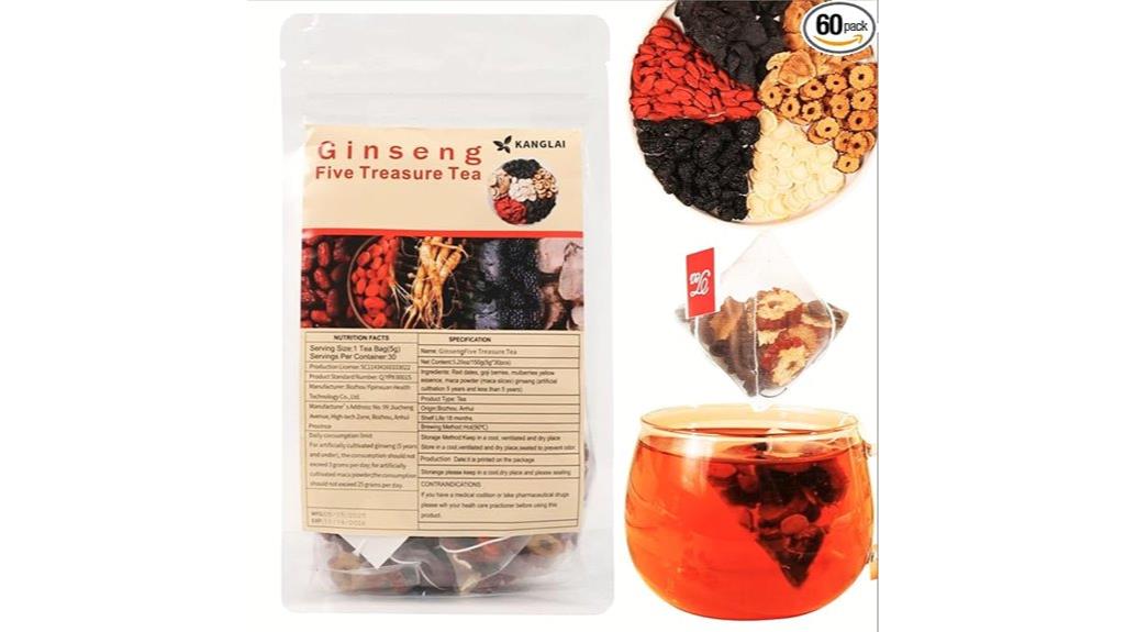 ginseng herbal tea bags