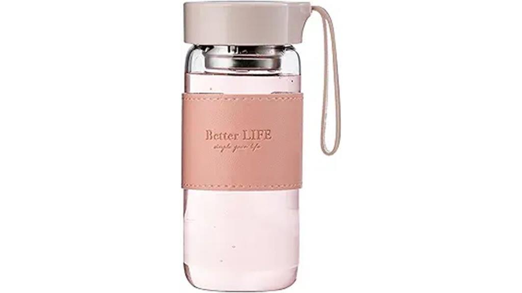 glass 16 oz tea bottle