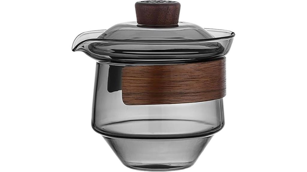 glass gongfu tea set