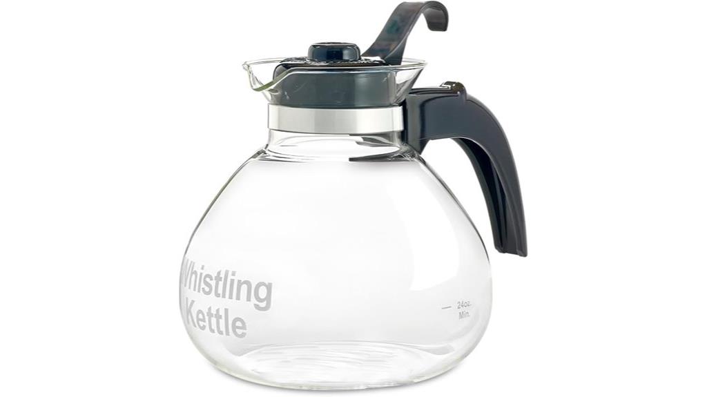 glass stove top tea kettle