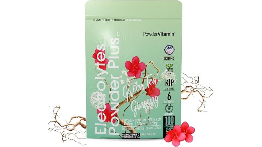 green tea ginseng electrolyte powder