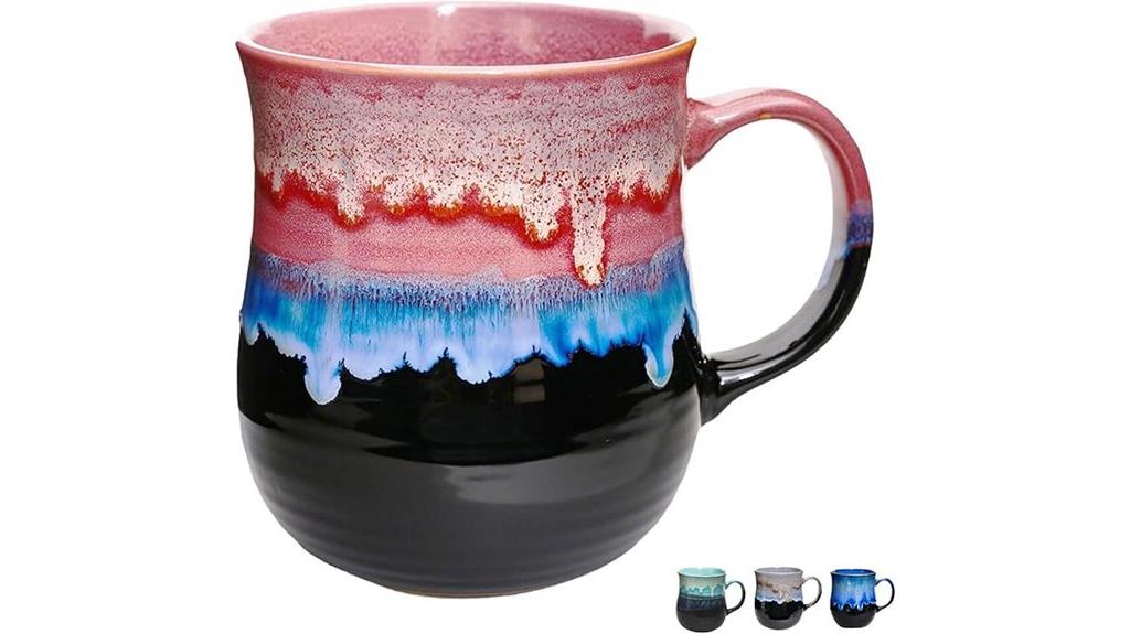 handmade 600ml glazed mug