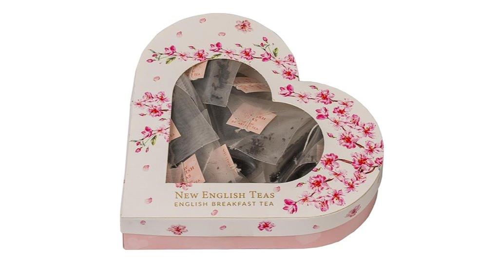 heart shaped tea gift box