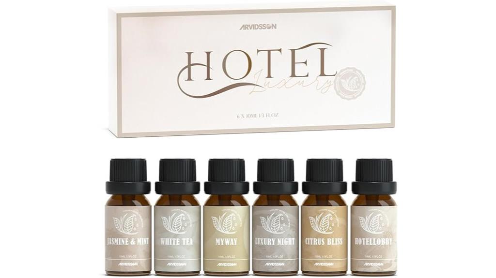 hotel fragrance oil set