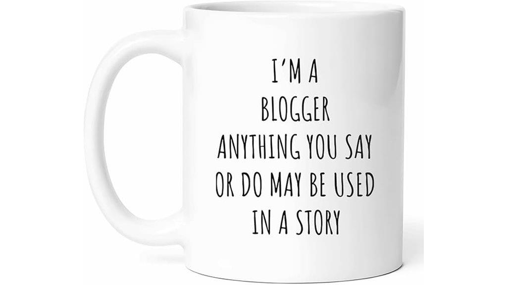 humorous writer s coffee mug