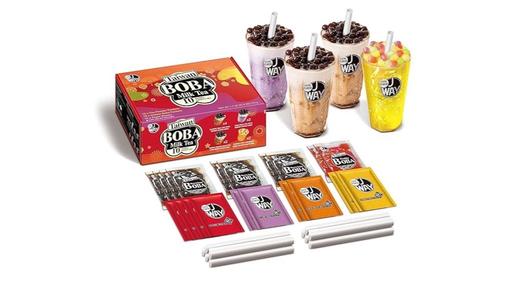 instant boba milk tea kit