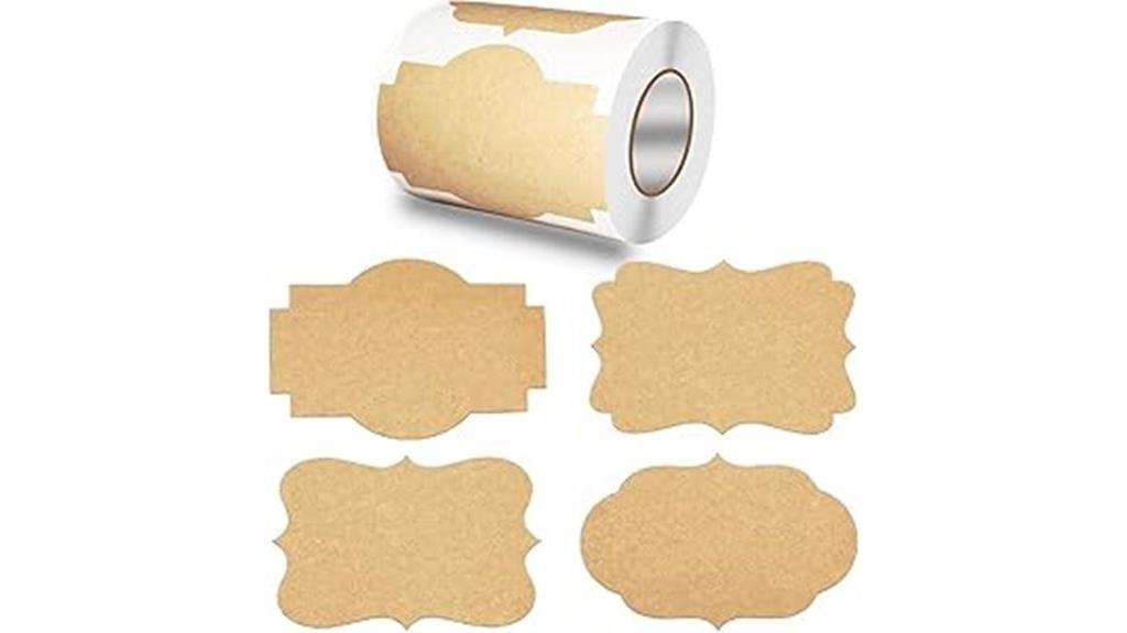 kraft paper gift labels