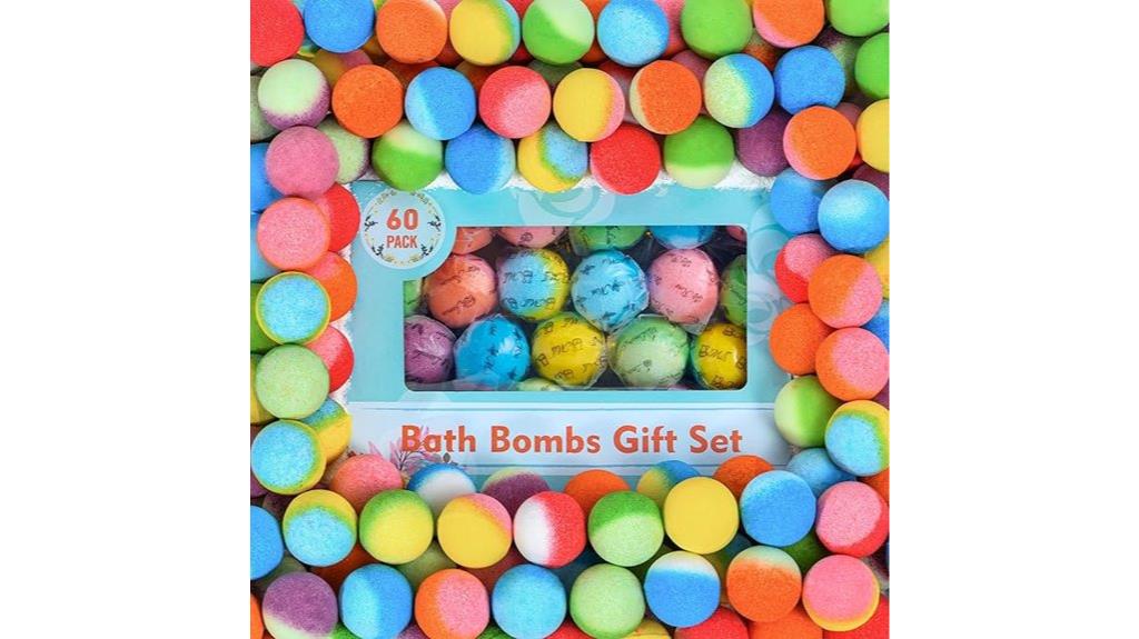 large bath bomb collection