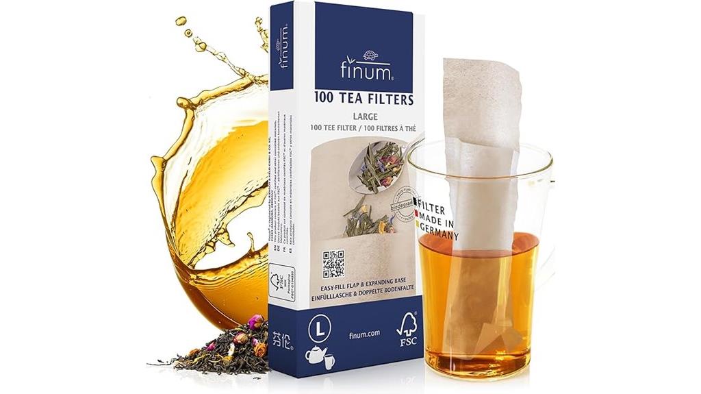 large brown disposable tea bags
