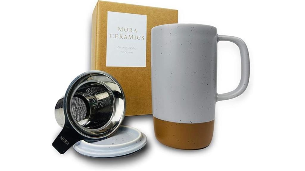 large ceramic tea mug