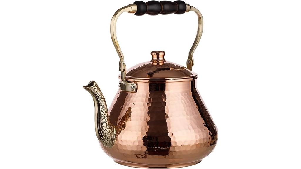 large copper teapot