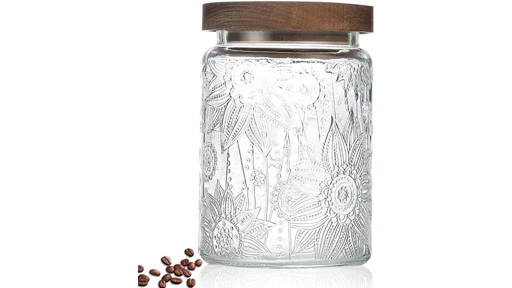 large glass jar with lid
