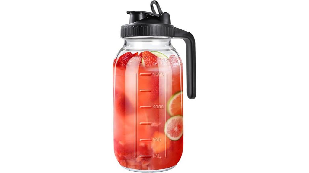 large glass pitcher