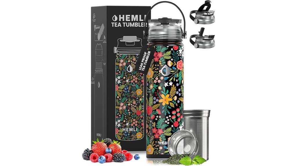 large insulated tea tumbler