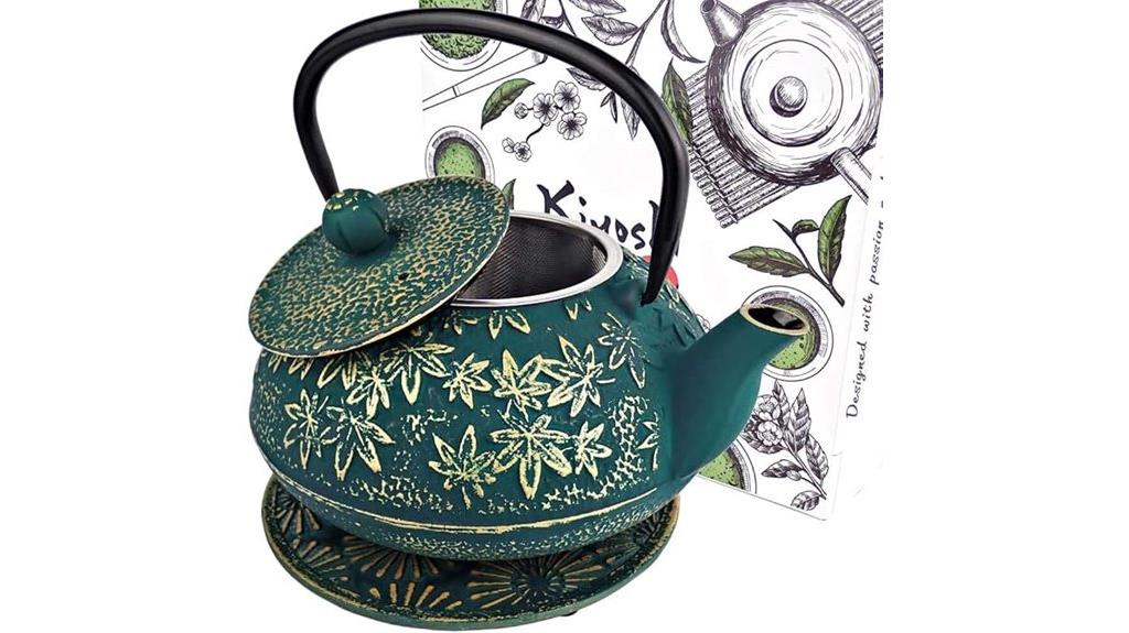 large japanese cast iron teapot