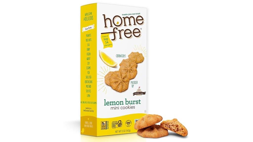 lemon flavored mini cookies