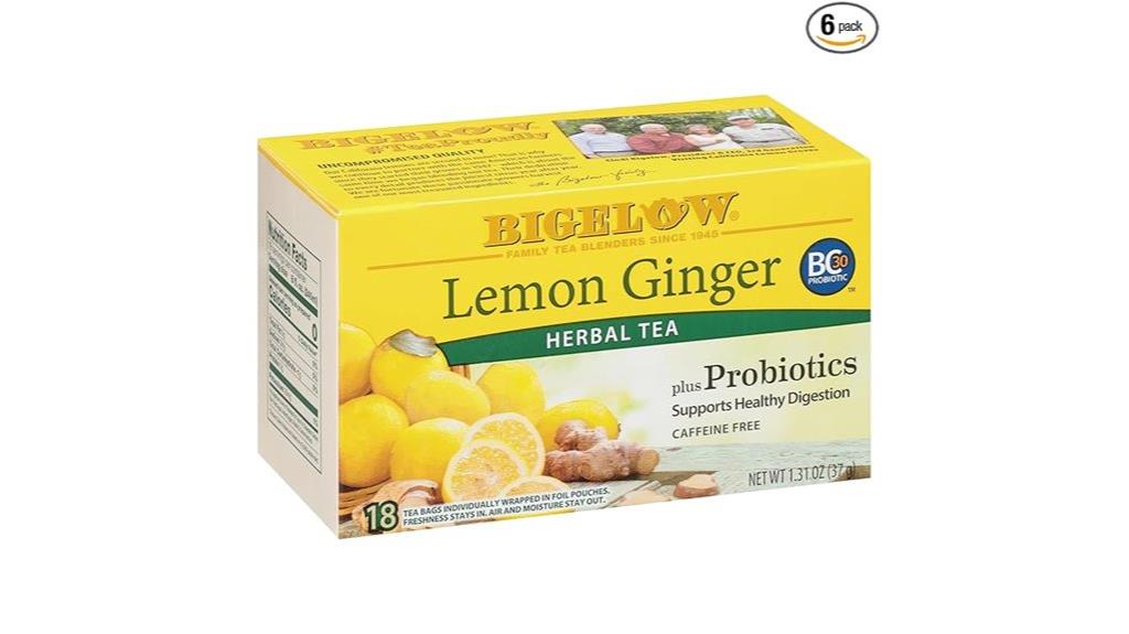 lemon ginger tea pack
