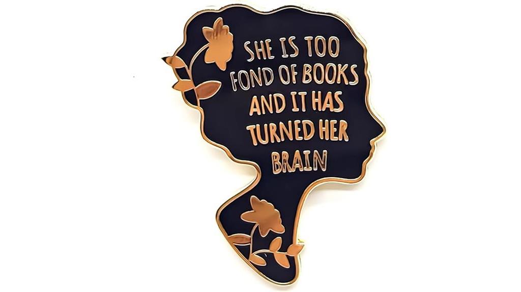 literature series enamel pin