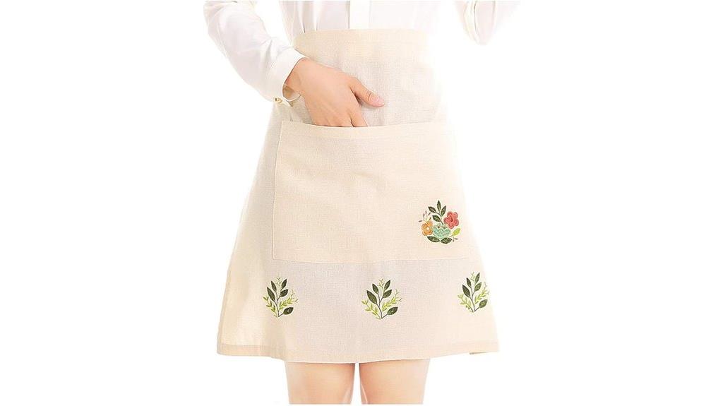 love potato embroidered apron