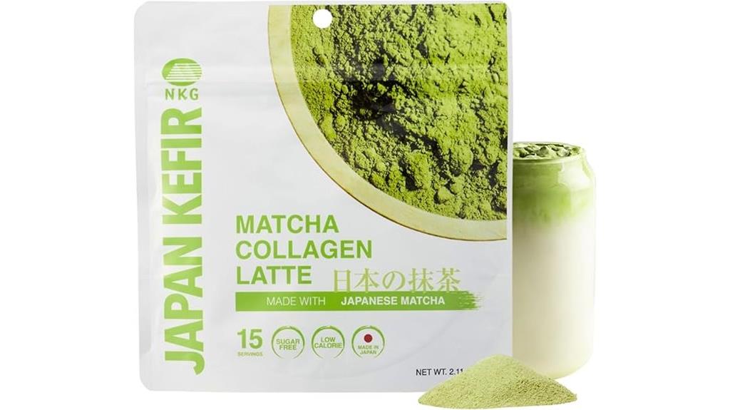luxurious matcha collagen latte