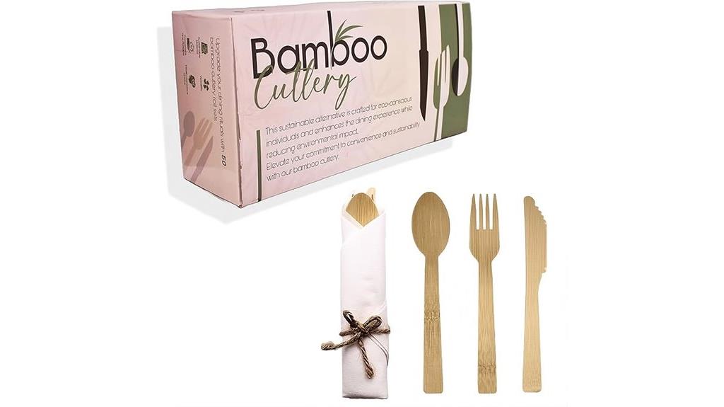 luxury bamboo utensil pack