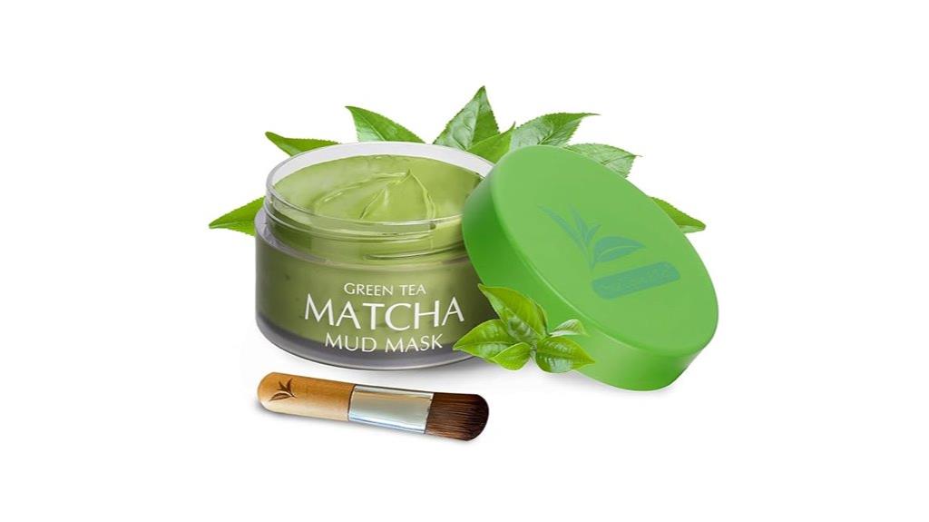 matcha facial mud mask