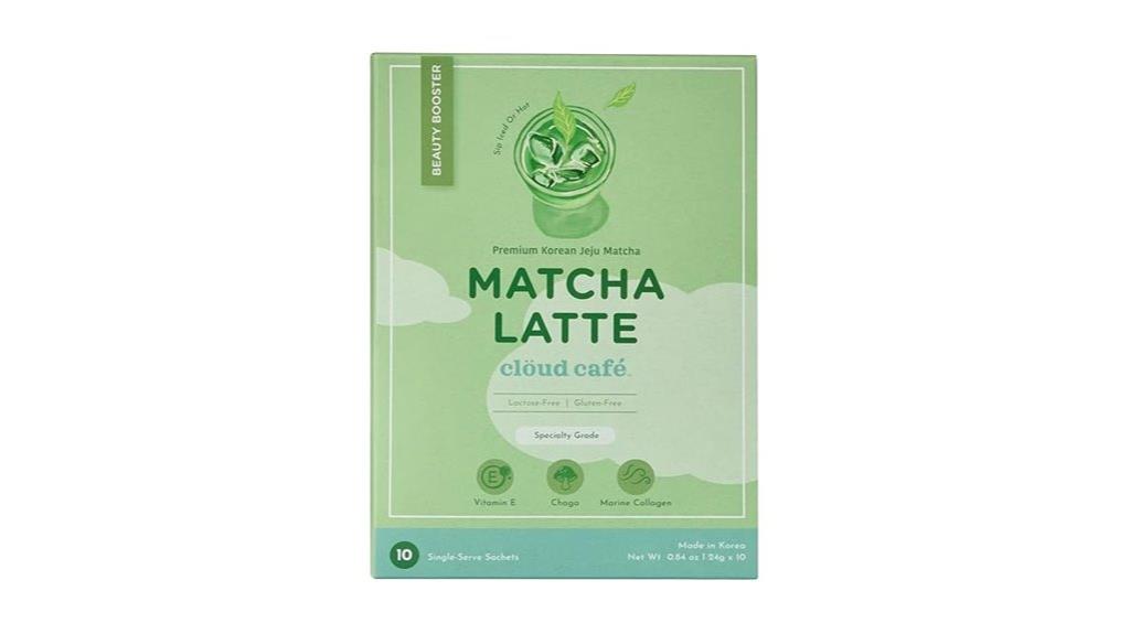 matcha latte powder pack