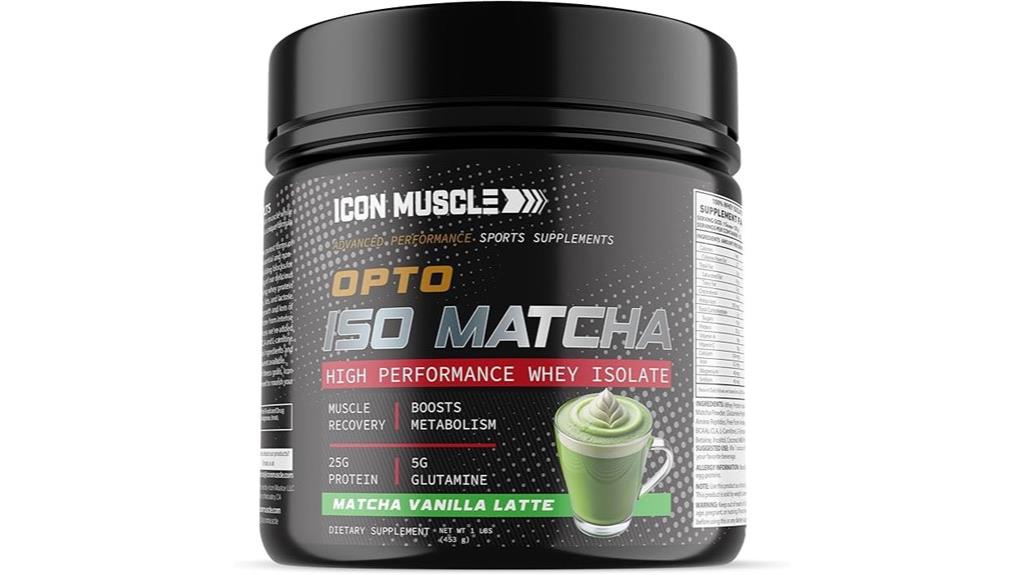 matcha latte with protein