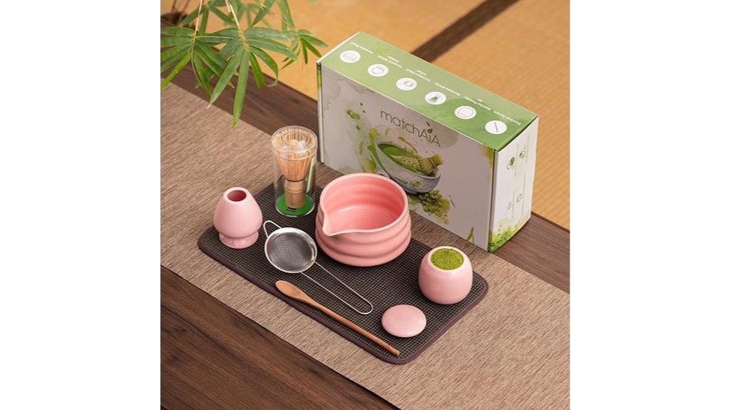 matcha tea set six pieces