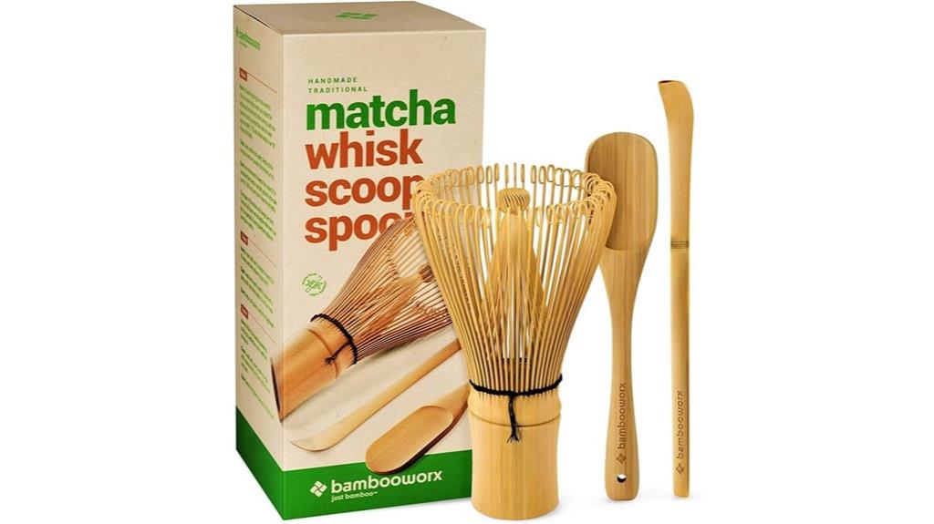 matcha whisk and scoop