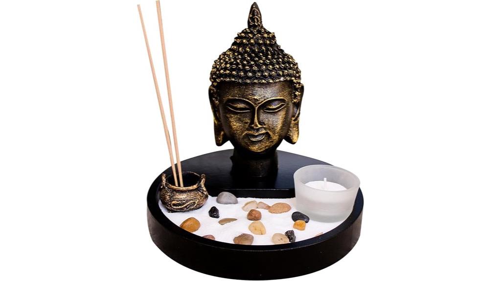 meditation garden with buddha