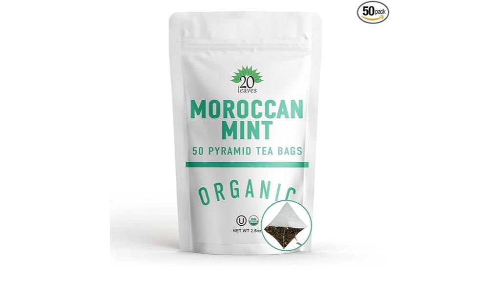 mint green tea packaging