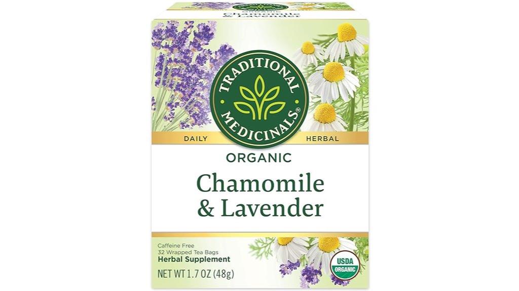 organic chamomile lavender tea