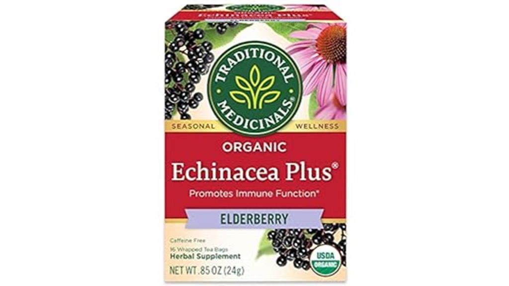 organic echinacea elderberry tea