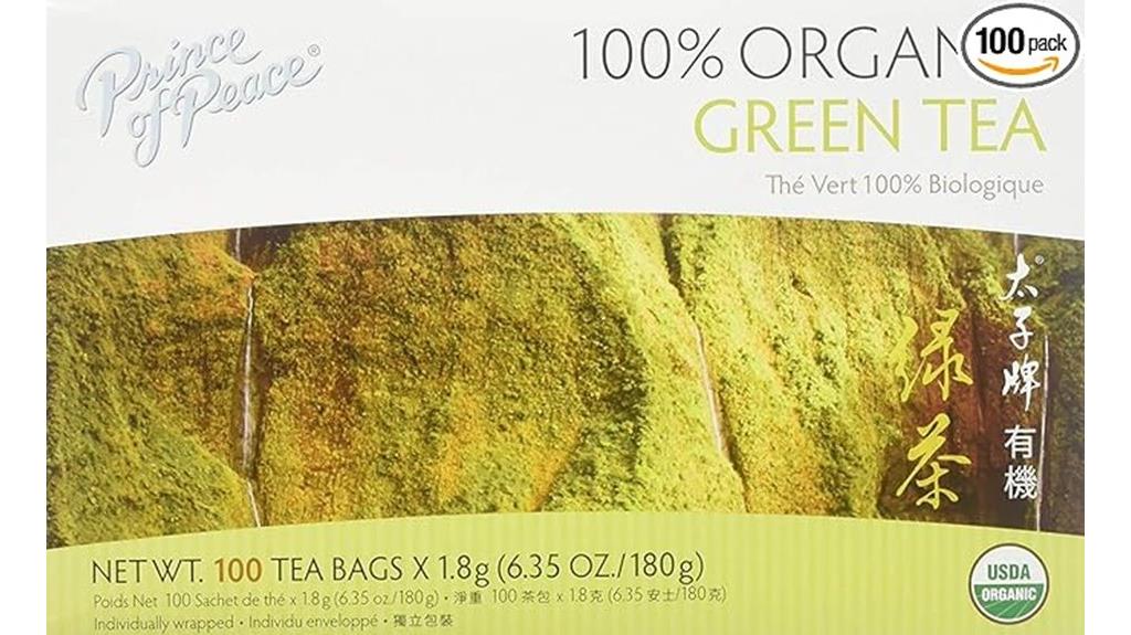 organic green tea bags