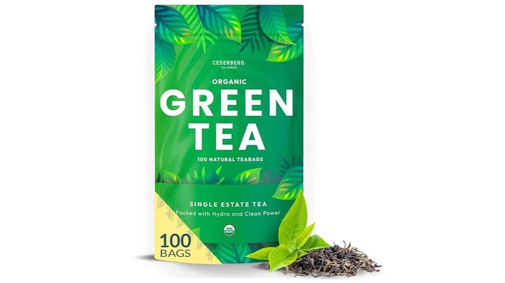 organic green tea bags