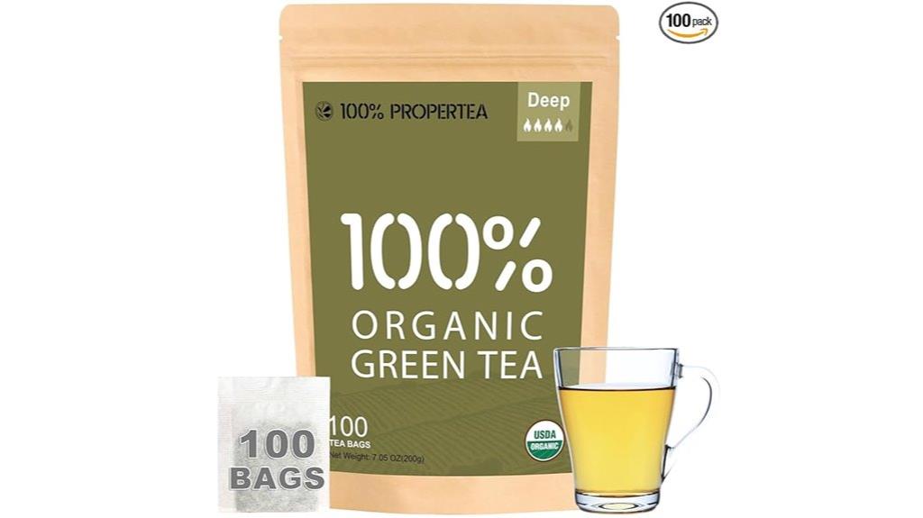 organic green tea bags