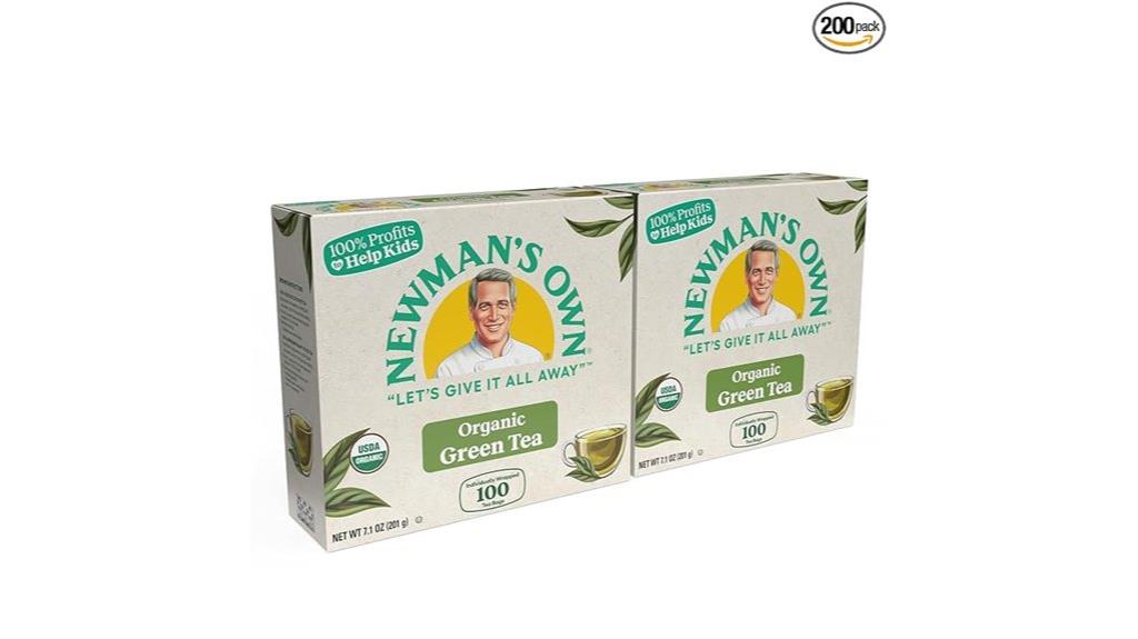 organic green tea pack