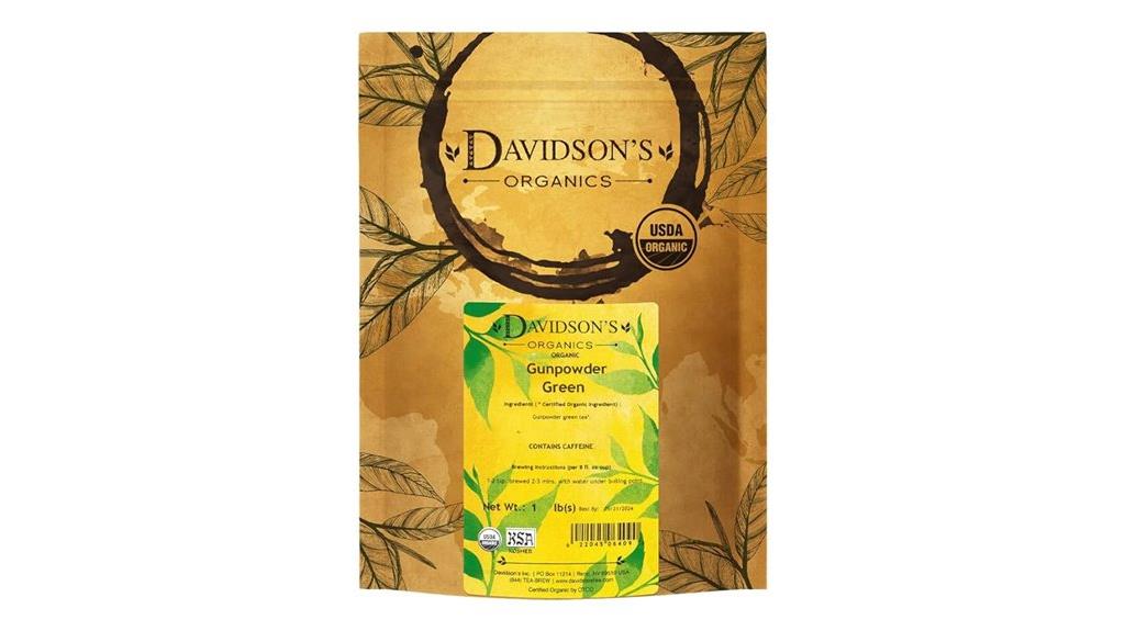 organic gunpowder green tea