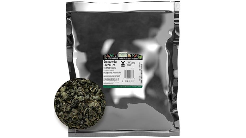 organic gunpowder green tea